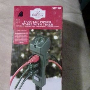 Outlet with steke and timer